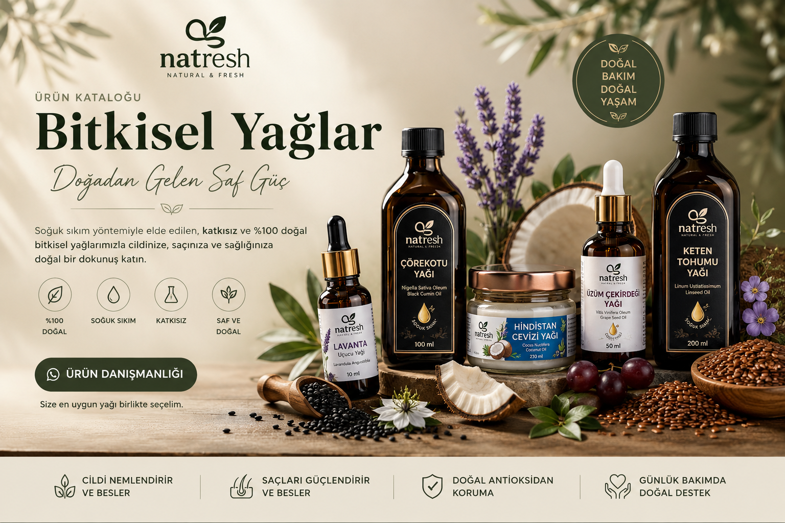 Bitkisel Yağlar ürün kategorisi